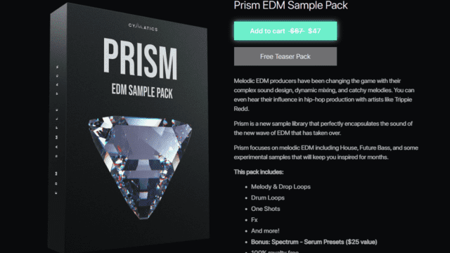 audiosfile.com-Cymatics - Prism - EDM Sample Pack + Spectrum